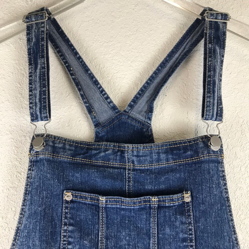 NWT No Boundaries Relaxed Fit Cuffed Hem Summer Denim Shortalls Plus Size XXL - Picture 3 of 10